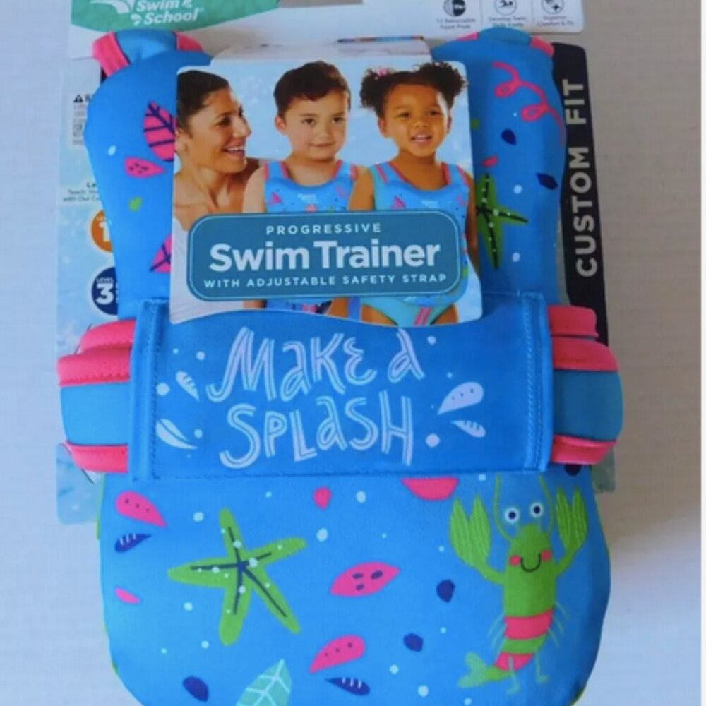 Swim Float Age 3 - 5 Progressive Swim Trainer Adjustable Strap Girl or Boy NEW